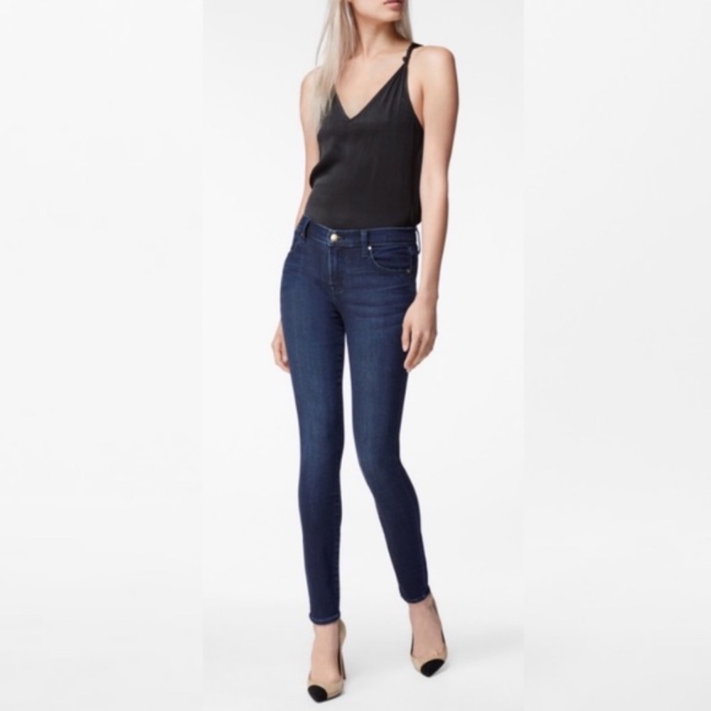 J Brand Dark Wash high rise Skinny Jeans